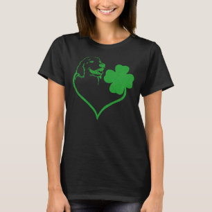 Camiseta Irlandês Labrador Retriever Face Shamrock St Patri