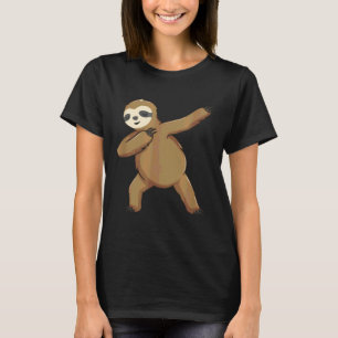 Camiseta Irlandês Leprechaun Dabbing Sloth Rua Patrick S Da