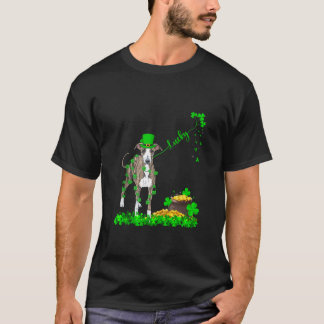 Camiseta Irlandês Leprechaun Lucky Italiano Greyhound Rua P