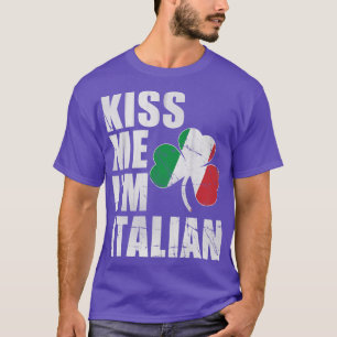 Camiseta Irlandês Me Beija Im Dia de São Patrício Italiano