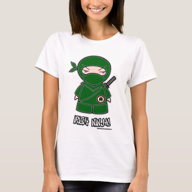 Camiseta Irlandês Ninja! T-shirt (Frente)