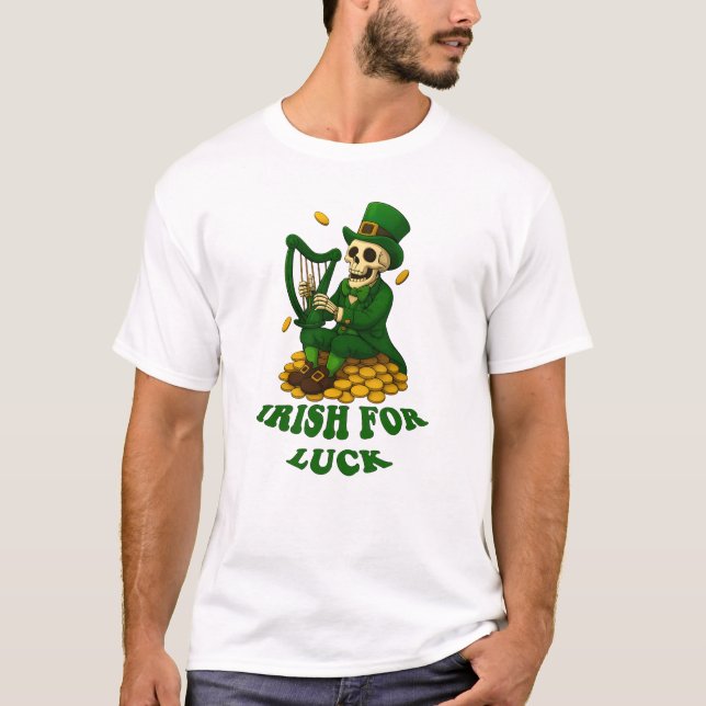Camiseta Irlandês para Sorte (Frente)