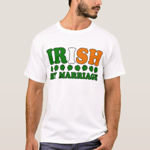 Camiseta Irlandês pela bandeira do casamento