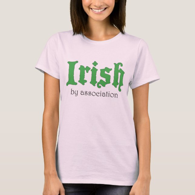 Camiseta Irlandês por Associação (Frente)