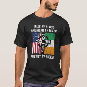 Camiseta Irlandês Por Blood American Por Nascimento Patriot