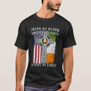 Camiseta Irlandês Por Blood American Por Nascimento Patriot