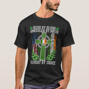 Camiseta Irlandês Por Blood American Por Nascimento Patriot