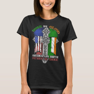 Camiseta Irlandês Por Blood American Por Nascimento Patriot