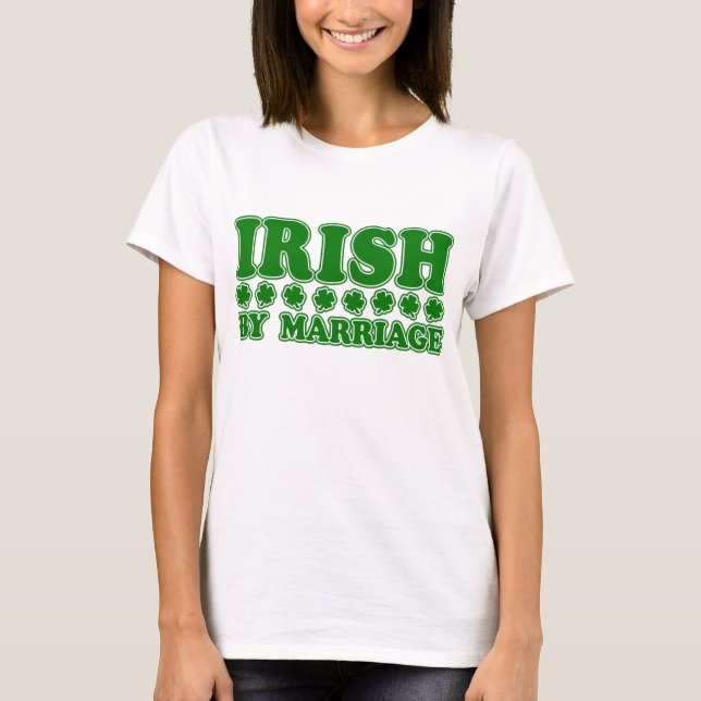 Camiseta Irlandês por Casamento (Frente)