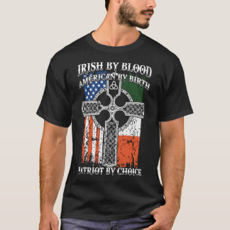 Camiseta Irlandês por t-shirt do americano do sangue