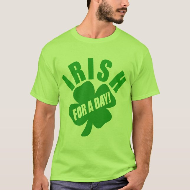 Camiseta Irlandês por um dia (Frente)