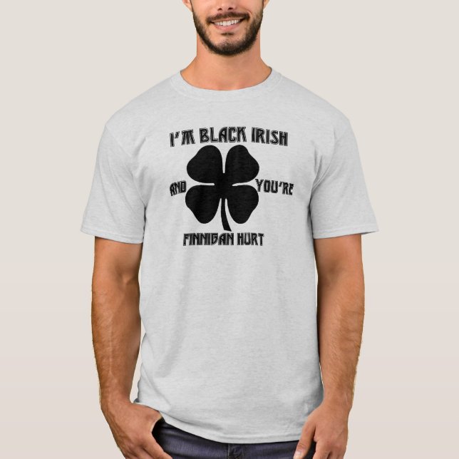 Camiseta Irlandês preto (Frente)
