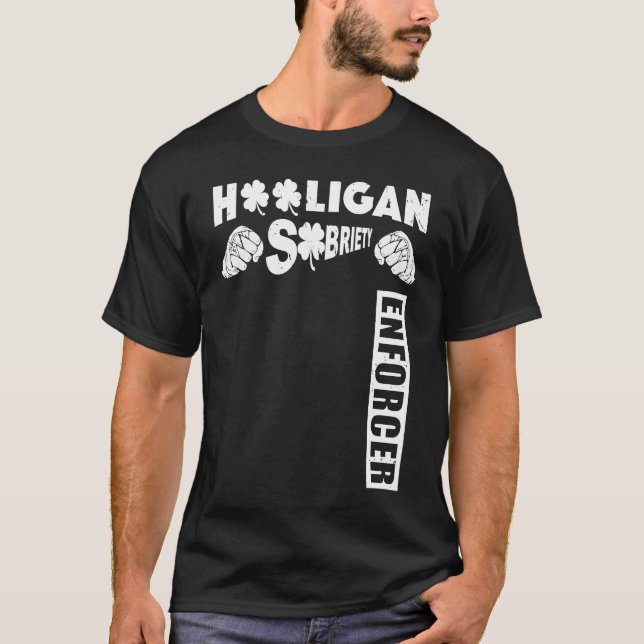 Camiseta Irlandês Pub Security Guarda Hooligan Execucer Irl (Frente)