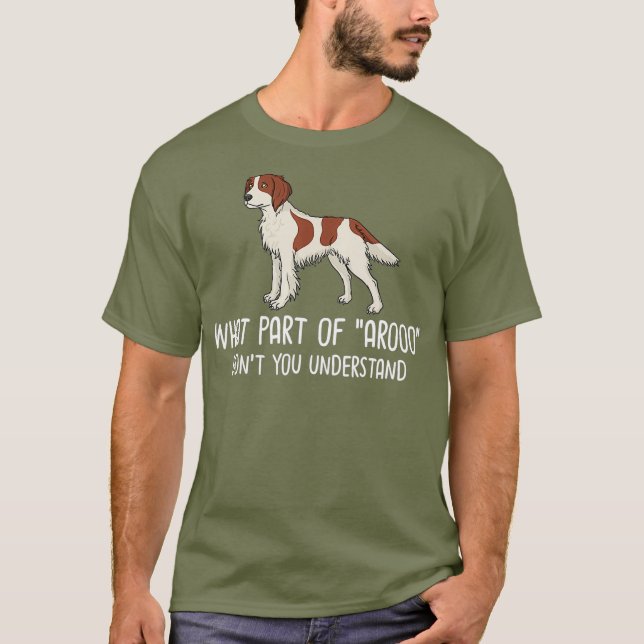 Camiseta Irlandês Red And White Setter Dog Puppies Propriet (Frente)