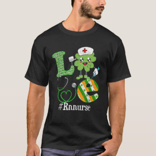Camiseta Irlandês RN Enfermeiro Dia de São Patrício Love Lu