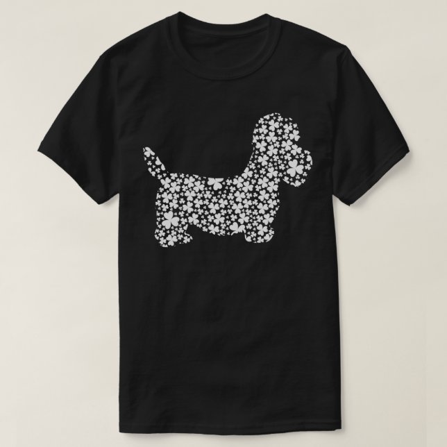 Camiseta Irlandês Shamrock Leaf Bichon Frise Dog St Patrici (Frente do Design)
