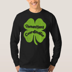 Camiseta Irlandês Shenanigans Coordenador de Professores Ru
