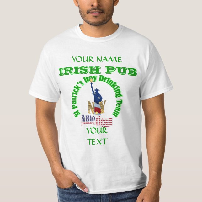 Camiseta Irlandês St Patrick de New York (Frente)