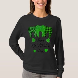 Camiseta Irlandês Teeth Dentista Shamrock Happy Rua Da Patr