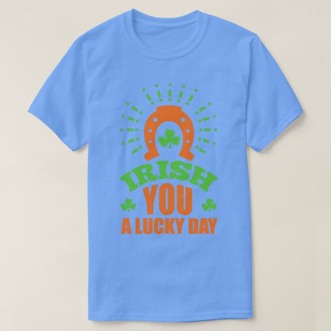 CAMISETA IRLANDÊS UM DIA DE SORTE (Frente do Design)