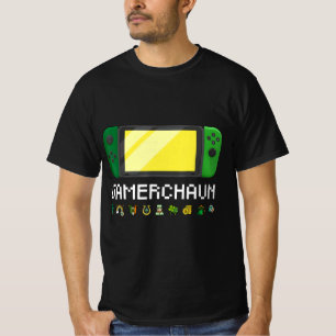 Camiseta Irlandês Video Game Controller Leprechaun Boys Rua