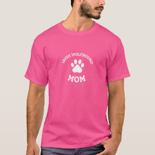 Camiseta Irlandês Wolfhound Mãe Caçando Cachorro Cachorro C