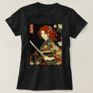 Camiseta Irlandesa Arte do Samurai Japonesa com Espada Kata