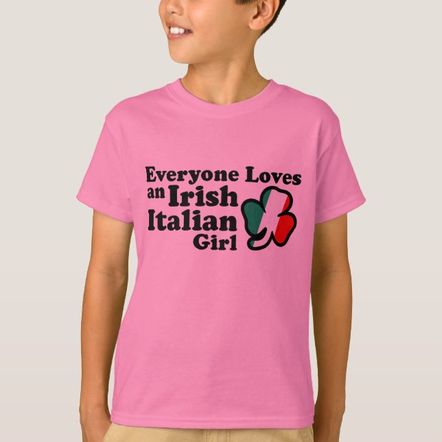 Camiseta Irlandesa Garota Italiana (Frente)