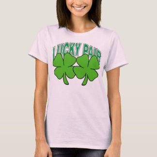 Camiseta Irlandesa Lucky Pair Doida de Mulher