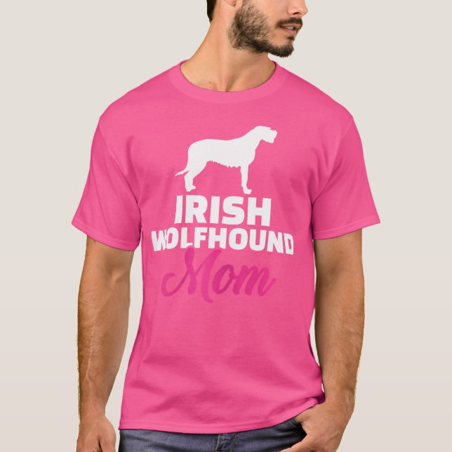 Camiseta Irlandesa Wolfhound Mãe (Frente)