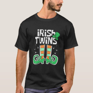 Camiseta Irlandeses gêmeos Engraçados Leprechaun Iris