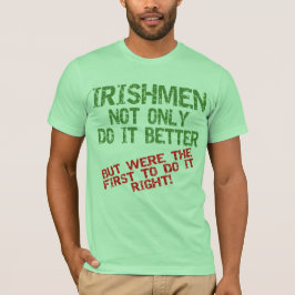 Camiseta Irlandeses melhora o t-shirt