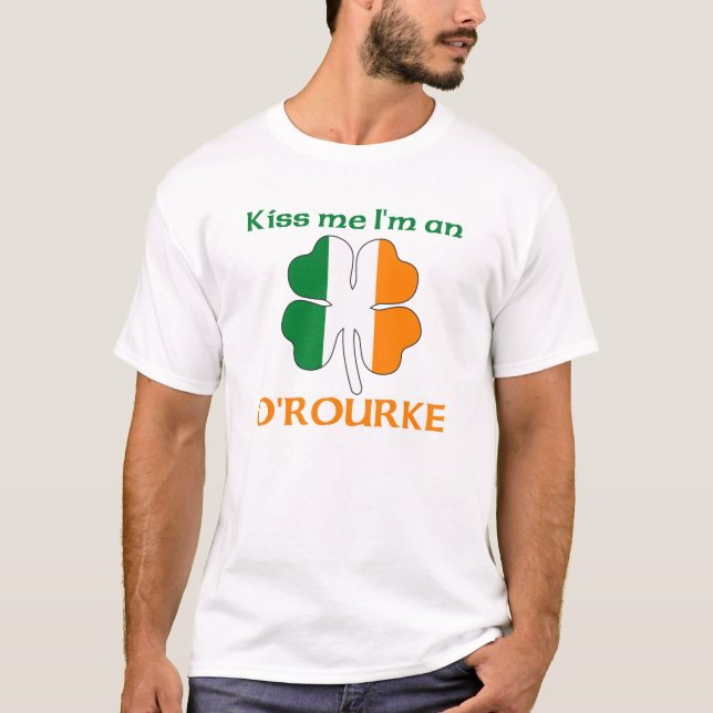 Camiseta Irlandeses personalizados beijam-me que eu sou (Frente)