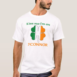 Camiseta Irlandeses personalizados beijam-me que eu sou