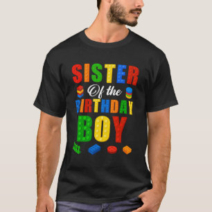 Camiseta Irmã Aniversário Criador Mestre Construtor de Bric
