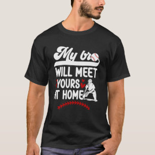 Camiseta Irmã Apanhadora de Beisebol Divertida Irmã de um B