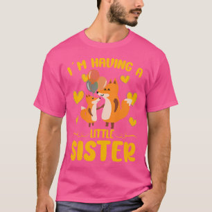 Camiseta Irmã Bebê Revela Que Estou Tendo Uma Pequena Irmã