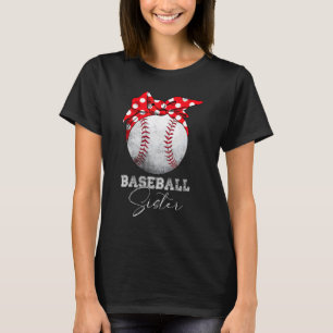 Camiseta Irmã Beisebol Vintage Mensagem Dia de as mães 2