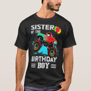 Camiseta Irmã Bonita De Um Monstro Festa De Aniversário De