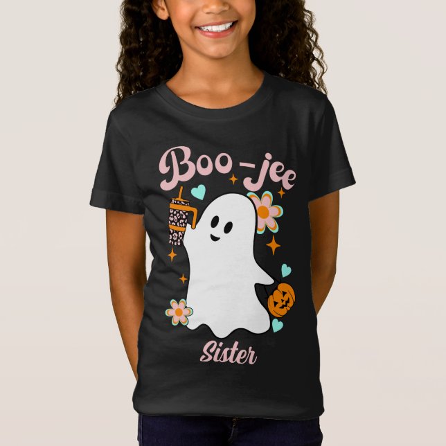 Camiseta Irmã Boo-Jee | Retro Ghost (Frente)