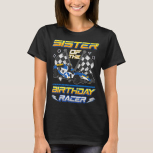 Camiseta Irmã Da Corrida De Aniversário Dois Aniversário Rá