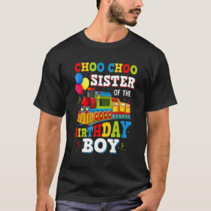 Camiseta Irmã Da Festa Temática Brinquedos De Comboio De An