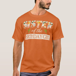 Camiseta Irmã Da Garota De Aniversário
