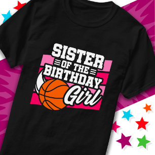 Camiseta Irmã da Garota de Aniversário do Partido de Basque