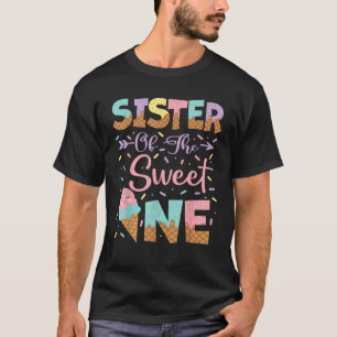 Camiseta Irmã Da Gir primeiro aniversario Doce De Um Sorvet