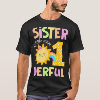 Camiseta Irmã da Little Miss Onederful no Primeiro Aniversá