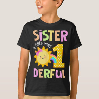 Camiseta Irmã da Little Miss Onederful no Primeiro Aniversá