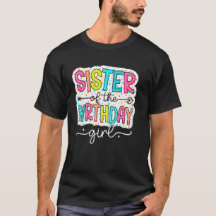 Camiseta Irmã Da Menina Do Aniversário Família Dalmata Pont