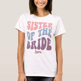Camiseta Irmã da Noiva - Bachelorette/Festa Hen.