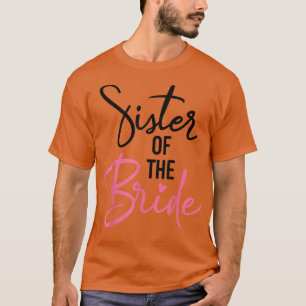 Camiseta Irmã Da Noiva Engraçada Correspondência De Festas
